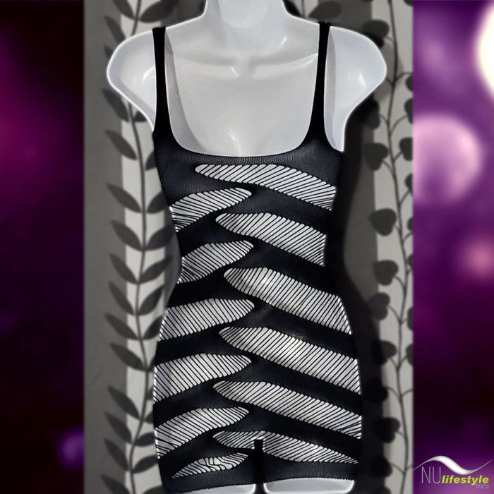 NU Lifestyle - Cutout Fishnet Mini Dress Lingerie Body Stocking