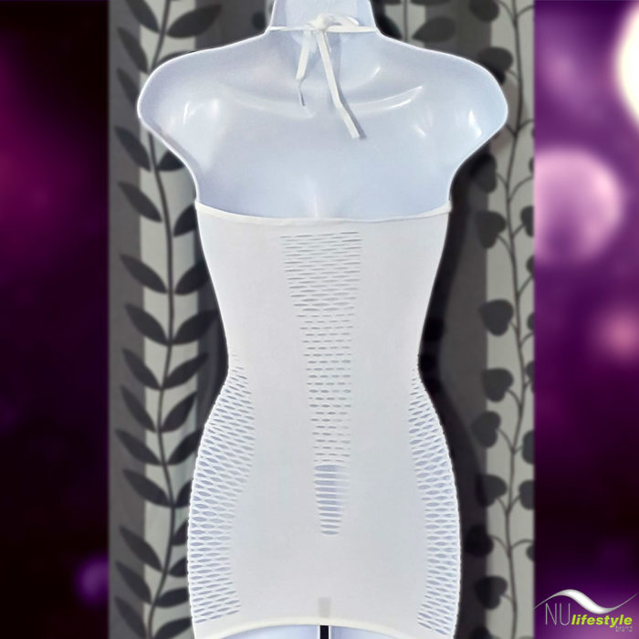 NU Lifestyle - Halter Fishnet Cutout Mini Dress Lingerie Body Stocking